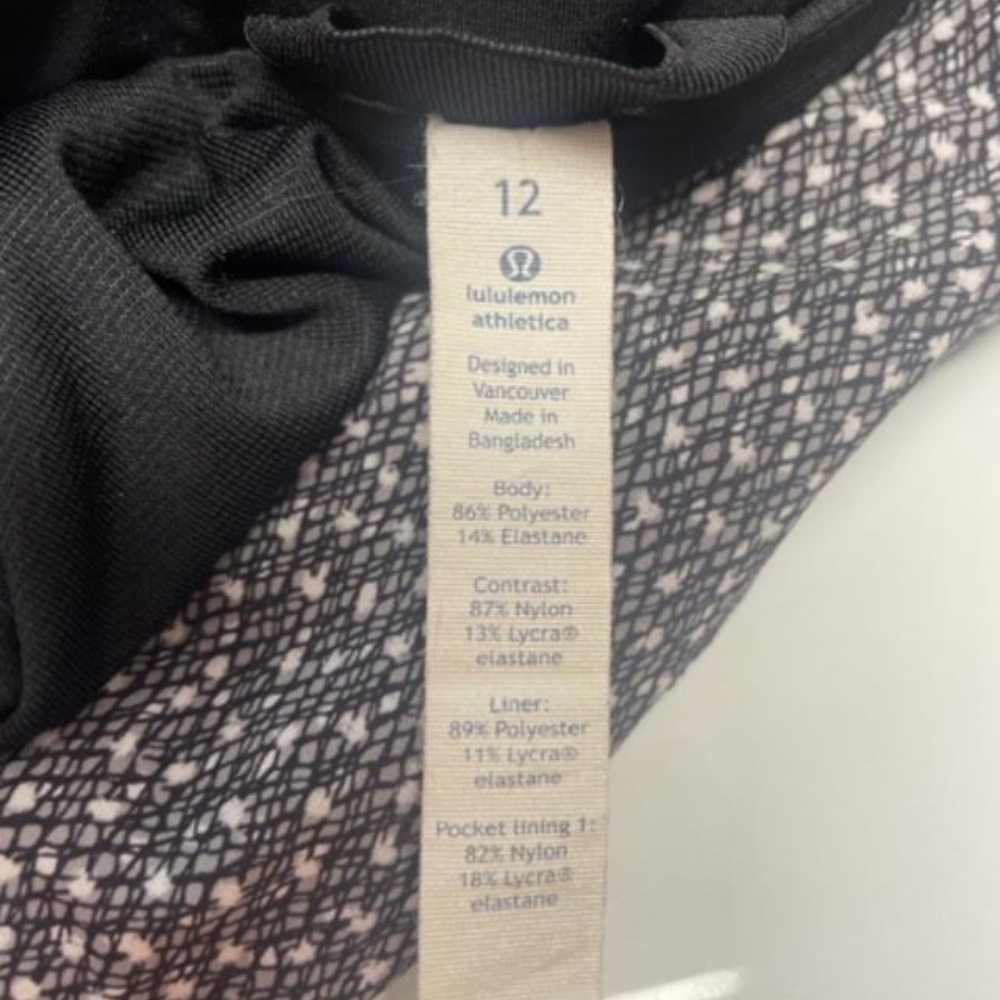 LULULEMON Hit It Jacket Frozen Fizz Black White EUC - Picture 9 of 14